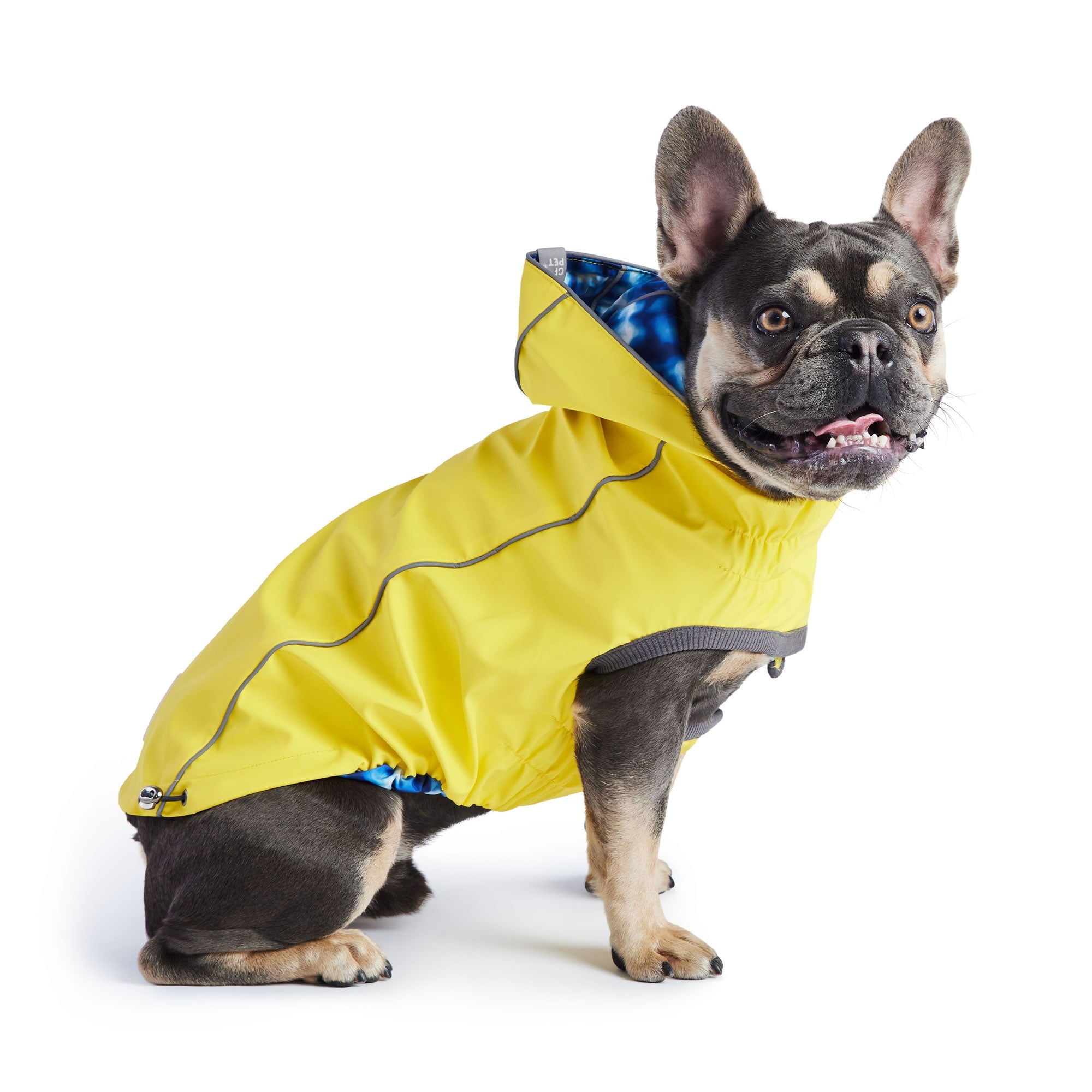 Reversible Elasto-Fit Raincoat - Yellow/Blue-1