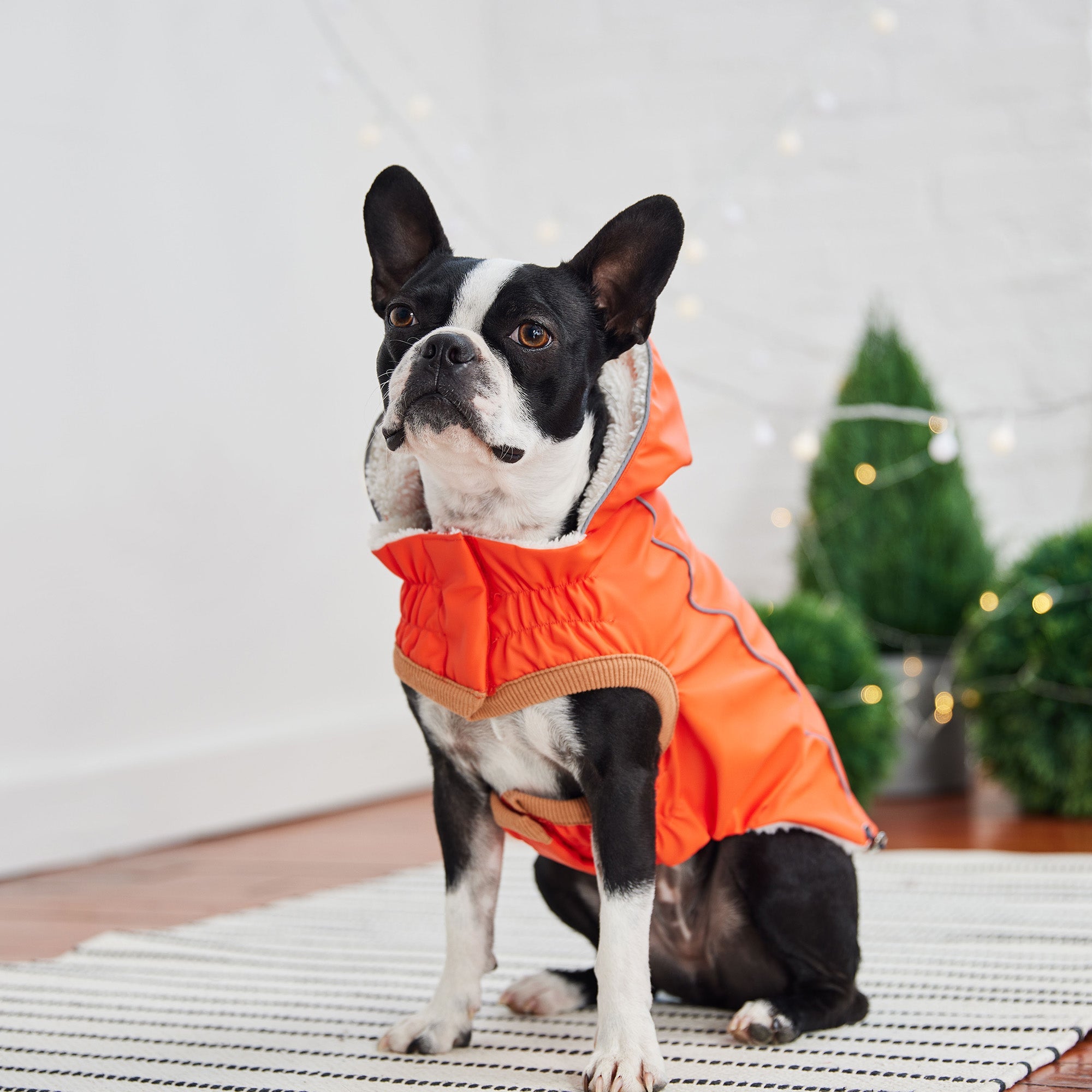 Insulated Raincoat - Orange-3