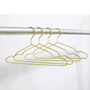 Pet Clothing Hangers - Gold (10pk) 2 Sizes-0