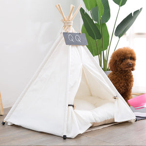 White Teepee With Cushion-3