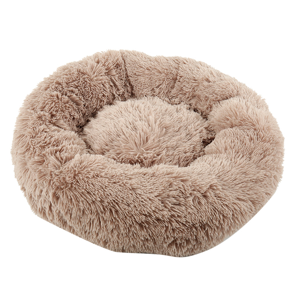 Soothing Calming Donut Pet Bed in Brown-0