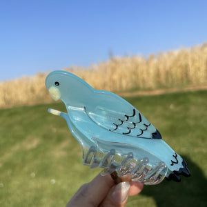 PAWSOME PETS NEW YORK Hand-painted BIRDS Claw Hair Clip #4 | Eco-Friendly-0