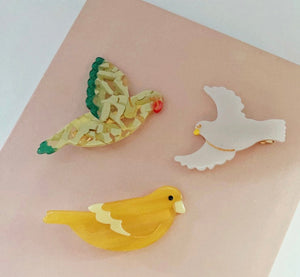 PAWSOME PETS NEW YORK Hand-painted BIRDS COLLECTION Hair Clip #10 | Eco-Friendly-1