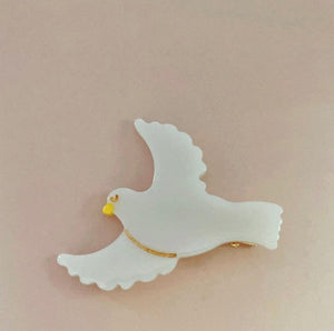 PAWSOME PETS NEW YORK Hand-painted BIRDS COLLECTION Hair Clip #10 | Eco-Friendly-0