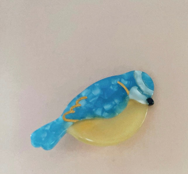 PAWSOME PETS NEW YORK Hand-painted BIRDS COLLECTION Hair Clip # 4 | Eco-Friendly-0