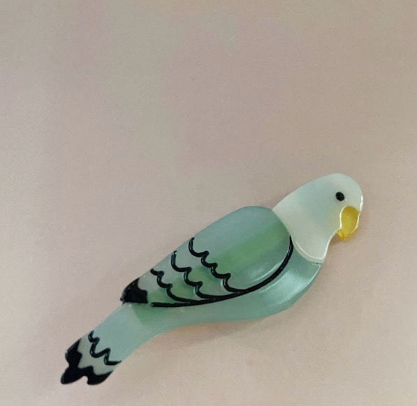 PAWSOME PETS NEW YORK Hand-painted BIRDS COLLECTION Hair Clip # 3 | Eco-Friendly-0