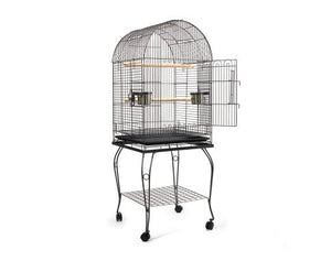 Pet Bird Cage with Stainless Steel Feeders-4