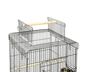 Pet Bird Cage with Stainless Steel Feeders-2