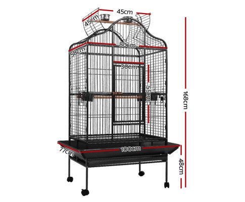 Pet Bird Cage 168CM Large Travel Stand-2