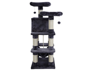 Velvet Cosmo Pet Cat Tree Scratcher Condo House-2