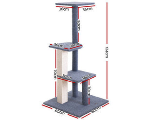 Cat Tree 124cm Trees Scratching Post-1