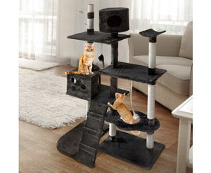 170cm Cat Scratching Post with Feed Tray-3