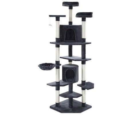 Pet Cat Tree Tower Condo House 203cm-0