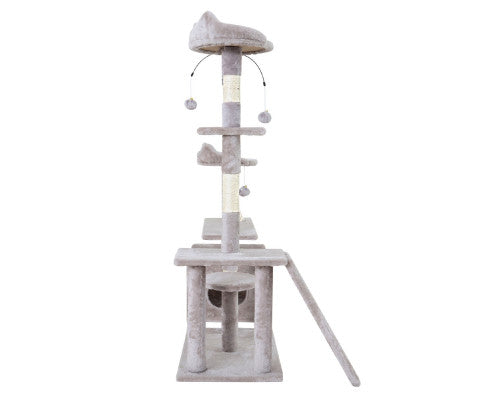 Pet Cat Tree Playhouse Tower Condo 135cm-3