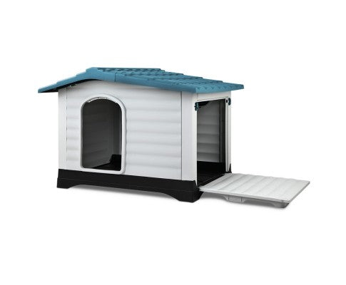 Pet Weatherproof Pet Kennel - Blue-4