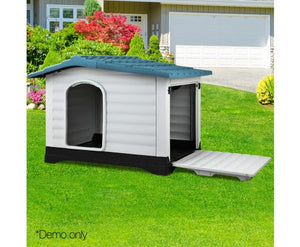 Pet Weatherproof Pet Kennel - Blue-6