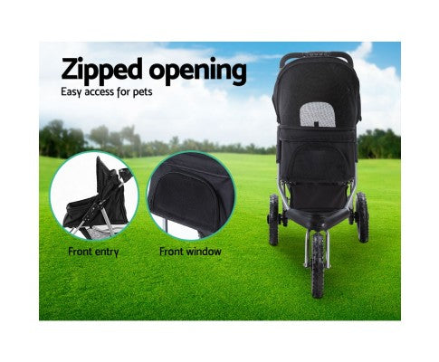 Foldable Large Pet Stroller & Carrier-6