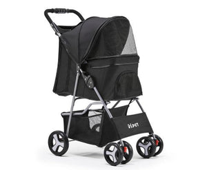 Pet Stroller Foldable Pram 4 Wheels-0