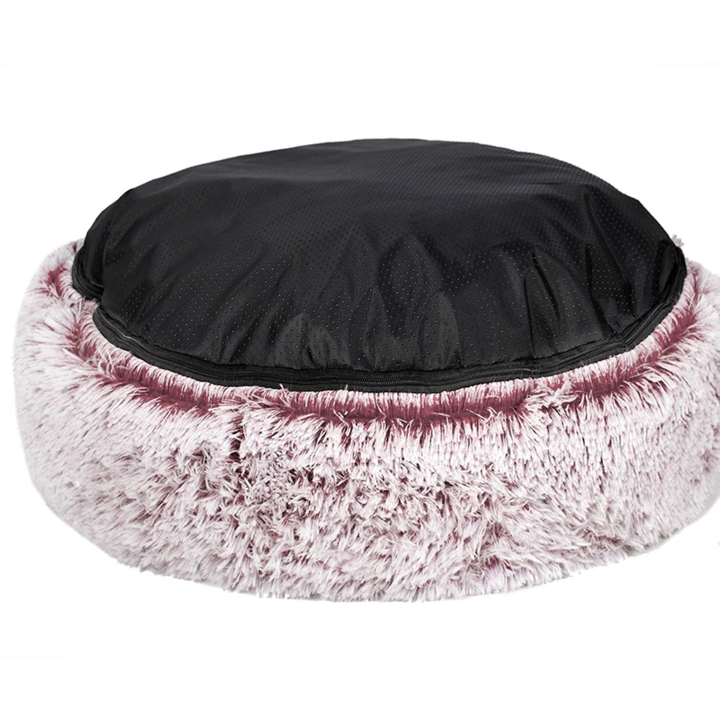 Soothing Calming Donut Pet Bed in Pink-2