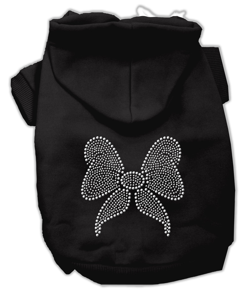 Christmas Pet Dog & Cat Hoodie Rhinestone, "Bow"-6