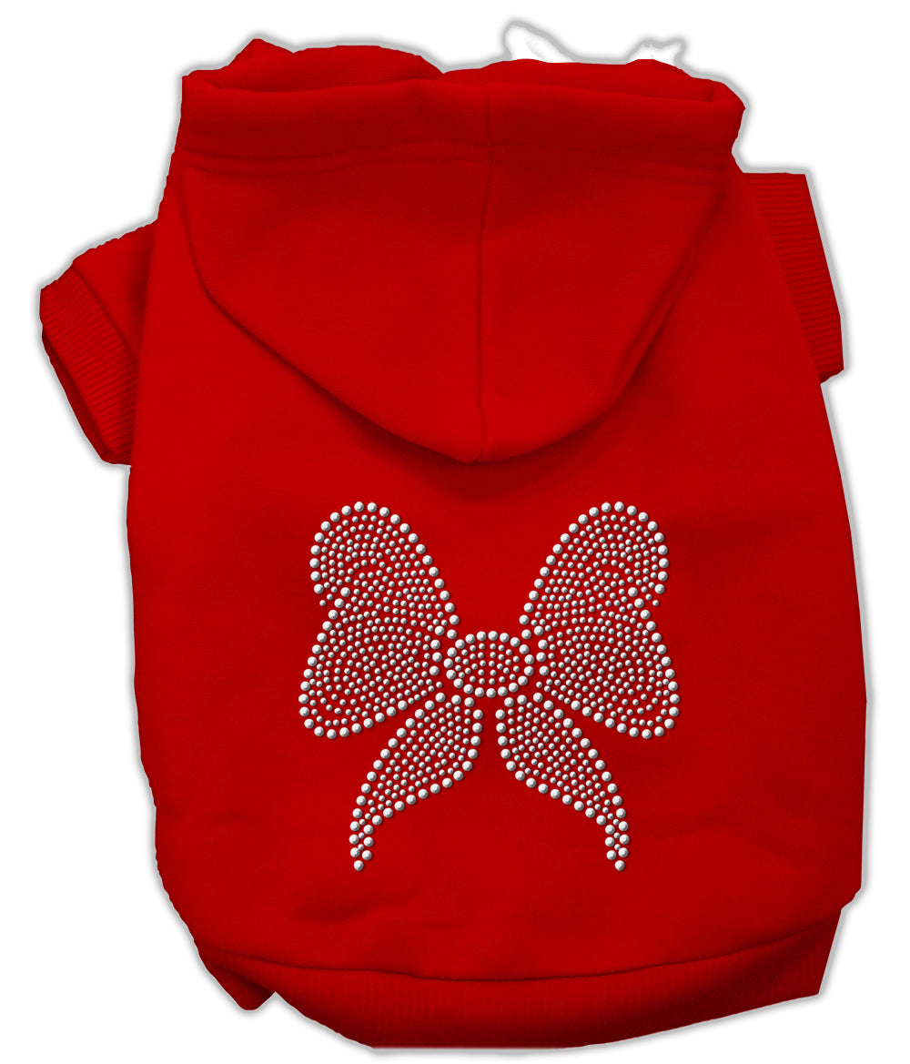 Christmas Pet Dog & Cat Hoodie Rhinestone, "Bow"-9