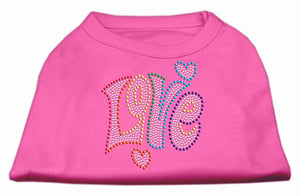 Rhinestone Studded Dog Shirt, "Love"-10