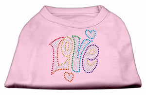 Rhinestone Studded Dog Shirt, "Love"-11