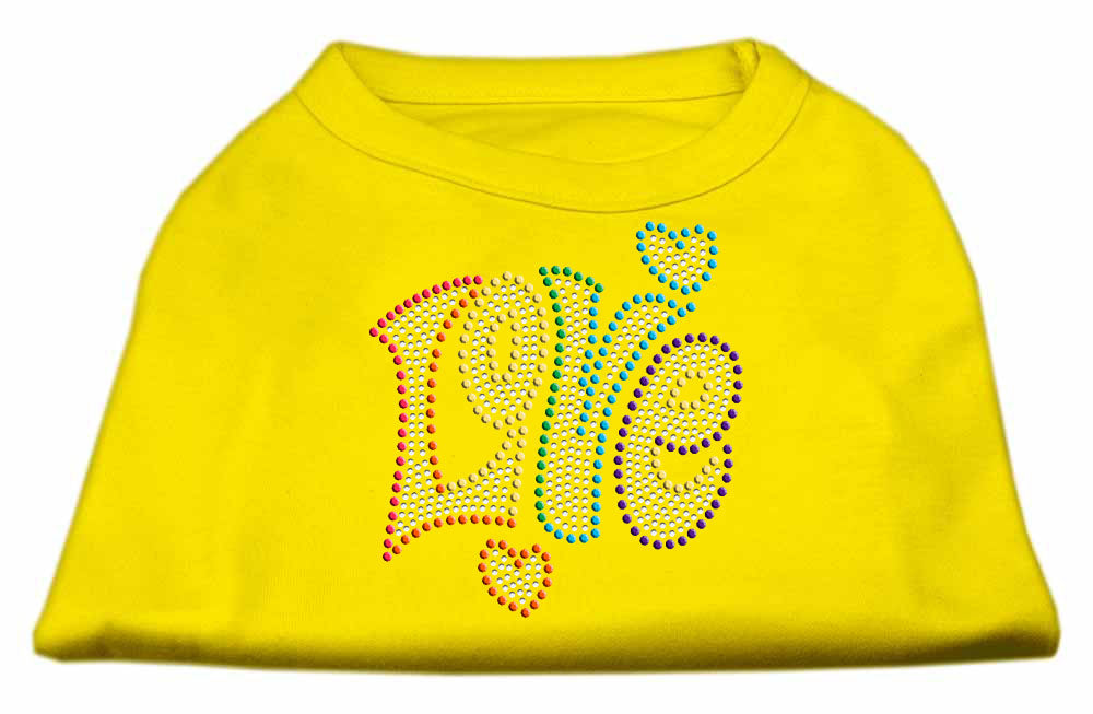 Rhinestone Studded Dog Shirt, "Love"-9