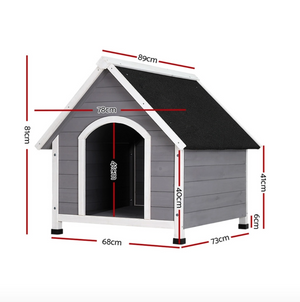 Weatherproof Outdoor Indoor Dog Kennel House (2 Sizes)-5