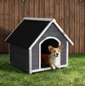 Weatherproof Outdoor Indoor Dog Kennel House (2 Sizes)-7