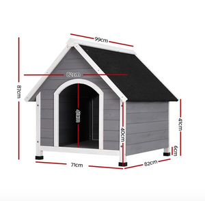 Weatherproof Outdoor Indoor Dog Kennel House (2 Sizes)-6