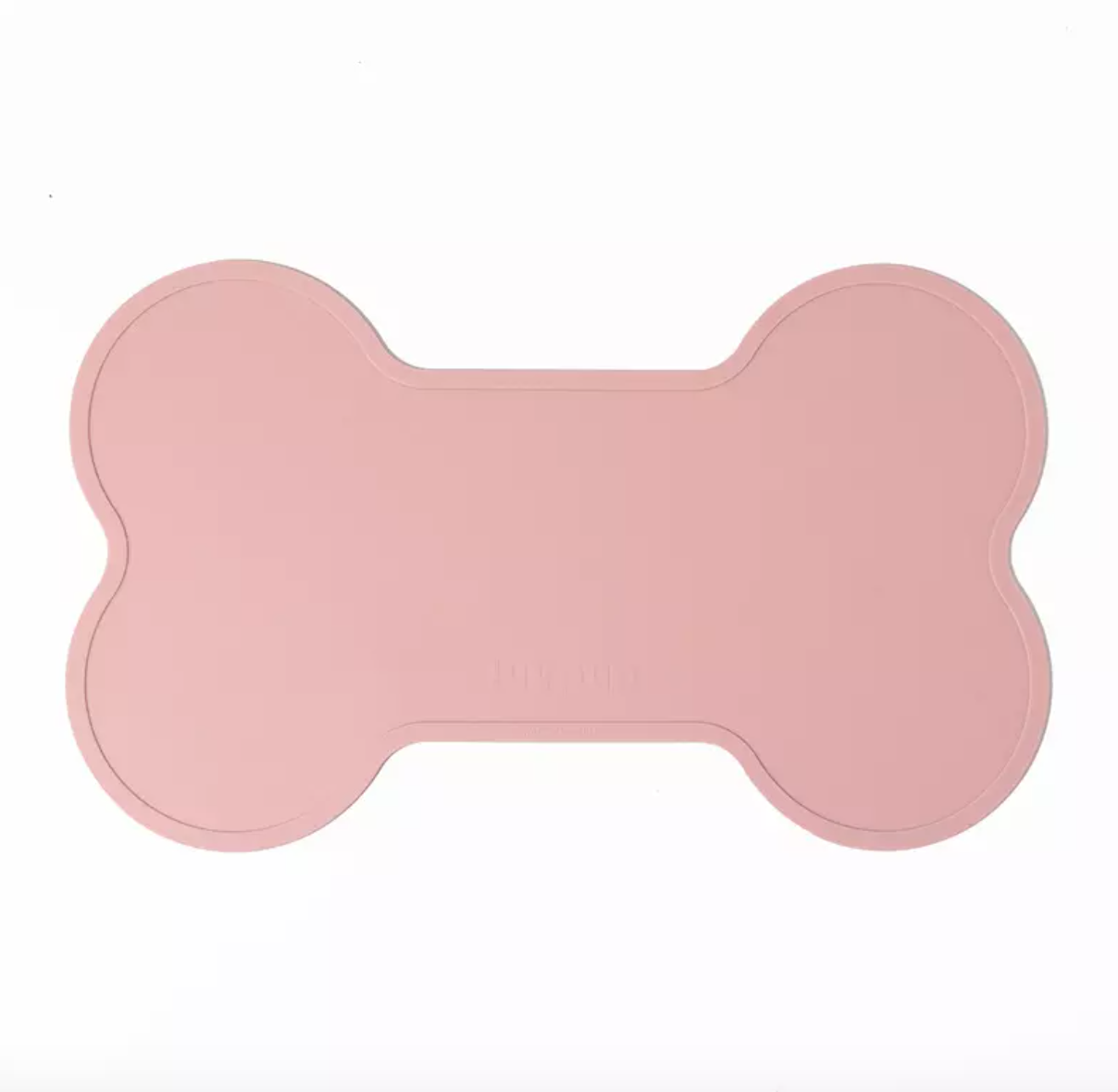 Non Slip Raised Lip Bone Pet Feeding Mat - Dusty Blue-2