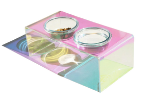 The Holographic Aurora Elevated Pet Feeding Table (PREORDER)-0