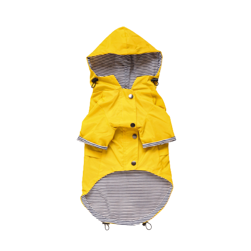 Happy Days Doggy Raincoat in Yellow-0