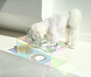 The Holographic Aurora Elevated Pet Feeding Table (PREORDER)-3