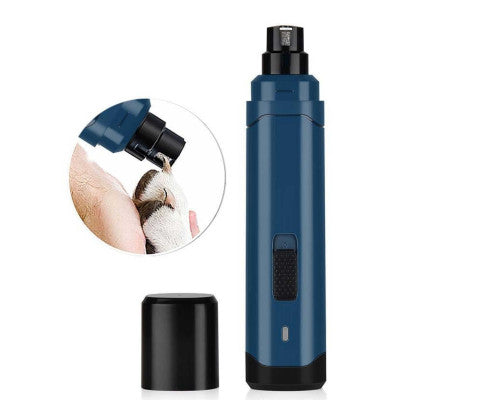 Electric Pet Nail Grinder 2 Speed Rechargeable Claw Filer N10 - Navy-2