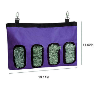 Hanging Pet Hay Feeder Bag - Convenient And Stylish Solution For Rabbits, Guinea Pigs, And Chinchillas-2