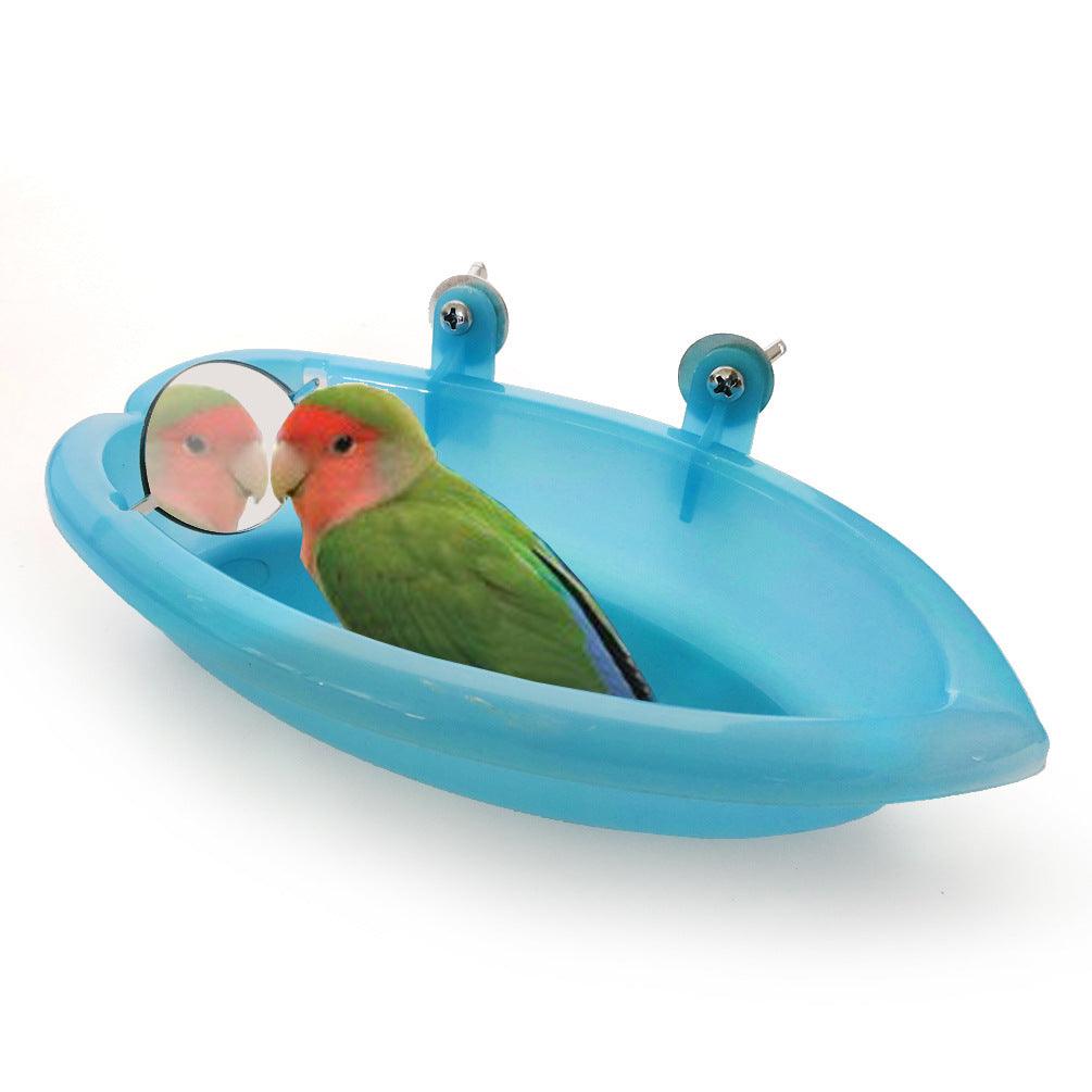 Small Bird Paradise Bath Basin - Perfect For Tiger Skin, Peony, And Other Small Birds-0