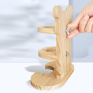 Adjustable Height Wooden Hamster Water Dispenser-4