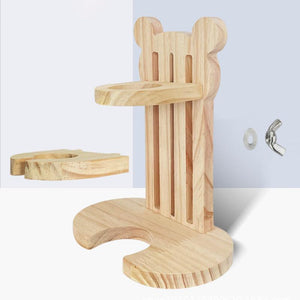 Adjustable Height Wooden Hamster Water Dispenser-3