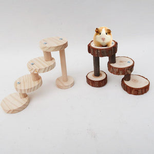 Solid Wood Spiral Staircase Hamster Toy-0