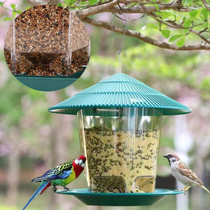 Transparent Hanging Bird Feeder For Outdoor Gardens-6