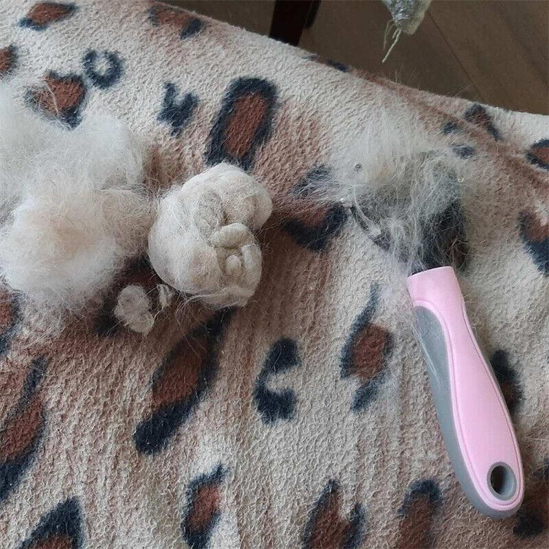 Grooming Brush For Pet Dog Cat Deshedding Tool Rake Comb Fur Remover Reduce 2-Side Dematting Tool For Dogs Cats Pets Grooming Brush Double Sided Shedding And Dematting Undercoat Rake Hair Removal Comb-4