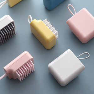 Pet Dog Cat Bath Brush Comb Multifunctional Brush Hair Fur Grooming Massaging Washing Comb Wet And Dry Remove Hair Knots-1