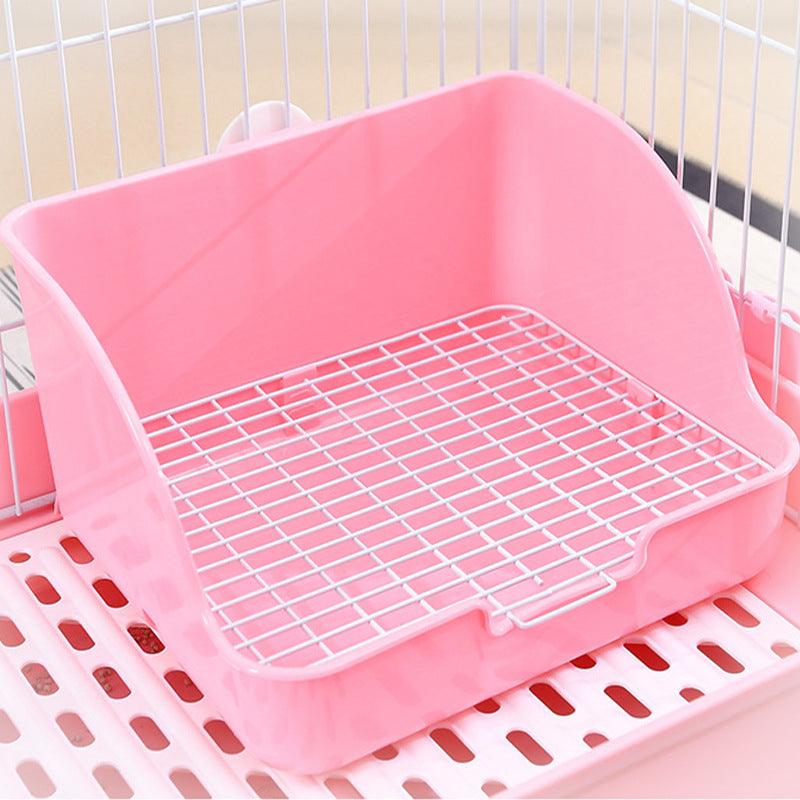 Large Heightened Square Plastic Pet Toilet-2