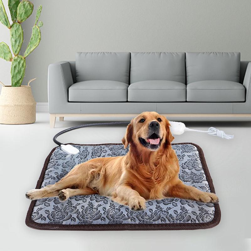 Pet Heating Pad For Dog Cat Heat Mat Indoor Electric Waterproof Dog Heated Pad With Chew Resistant Cord Winter Pet Blanket Warmer-1