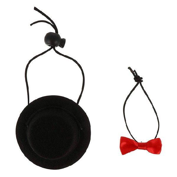 Festive Felt Hat And Bow Tie Set For Small Animals-7