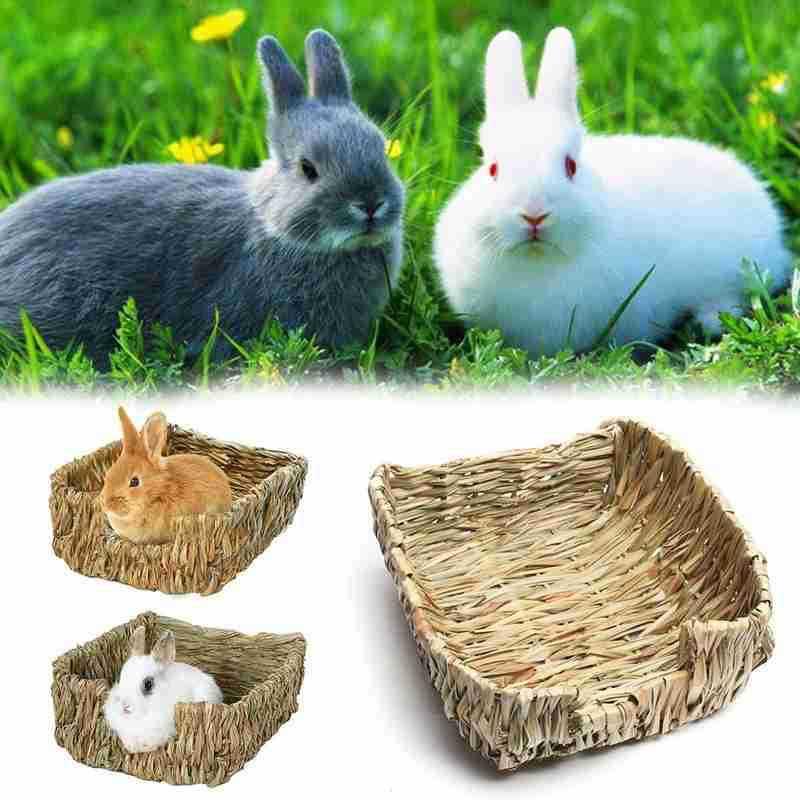 Hand-Woven Grass Hideaway: Natural Nest For Rabbits And Guinea Pigs-2