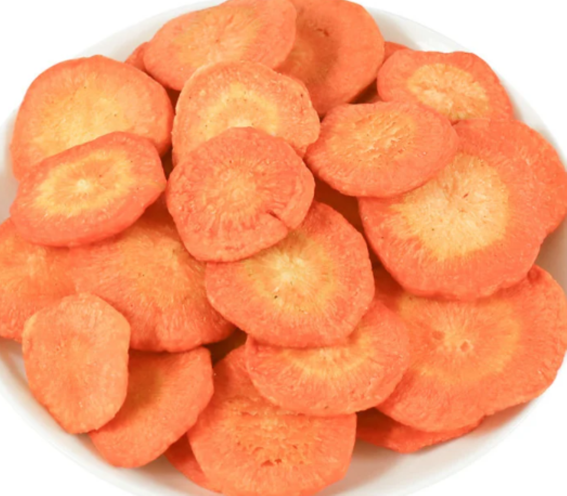 Organic Carrots Chips, or powdered dog treats 4 oz-0