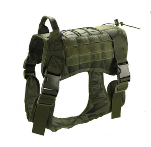 Tactical large dog vest dog patrol equipment pet dog clothes K9 chest strap-7